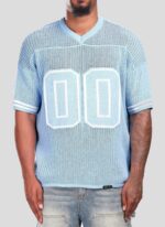 Knitted Members Jersey Baby Blue