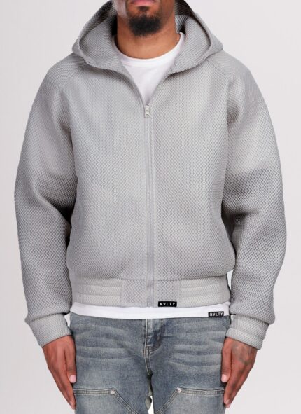 Scuba Structured Mesh Jacket Grey